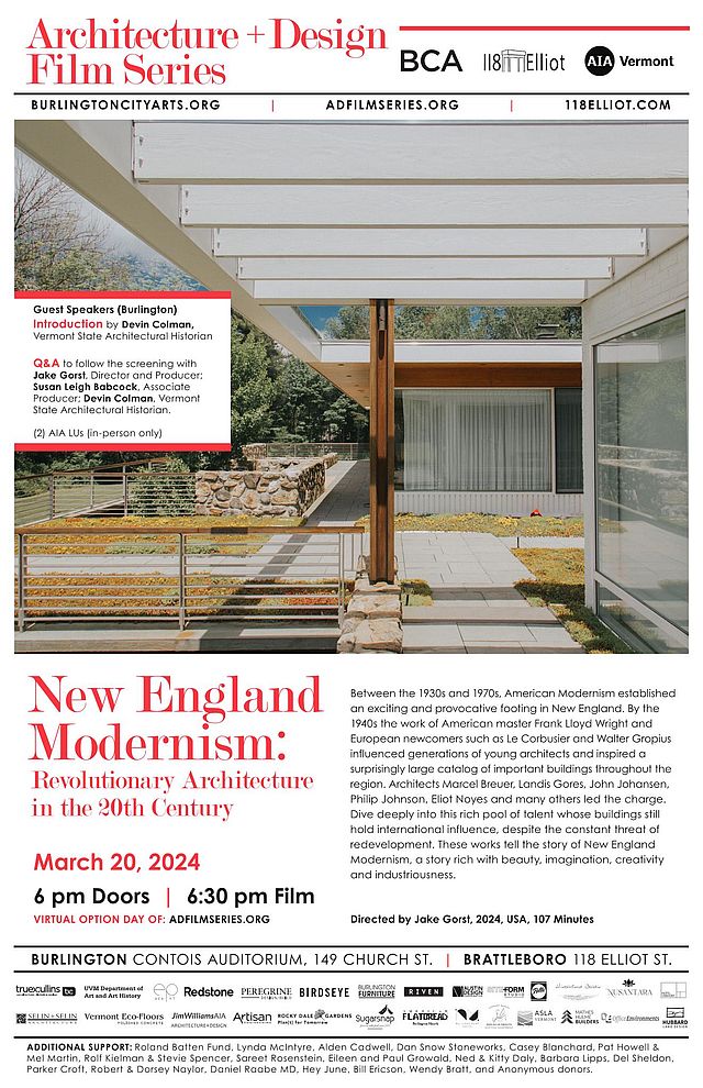 AD Film Series Screening New England Modernism